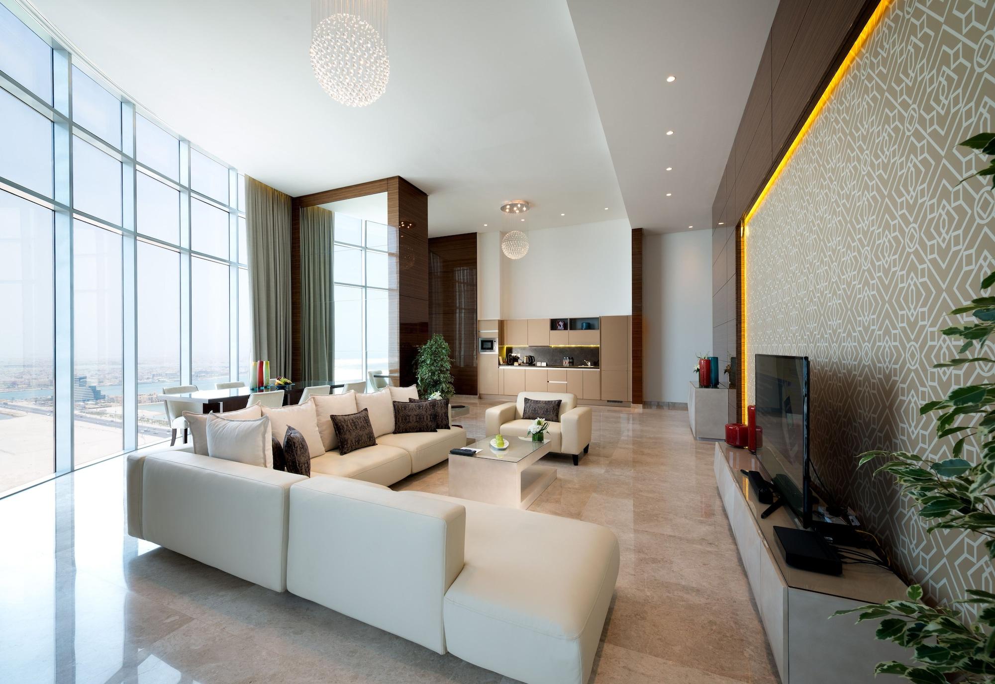 Fraser Suites Diplomatic Area Bahrain Manama Exterior photo Interior of a typical apartment
